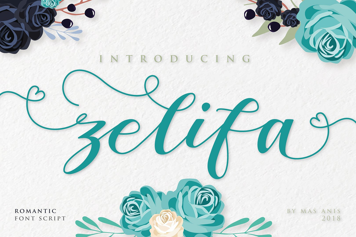 ZELIFA - Romantic Script in Script Fonts - product preview 8