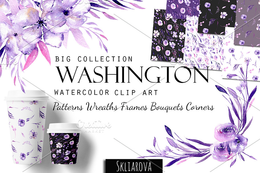 "Washington". Big purple collection. in Illustrations - product preview 8