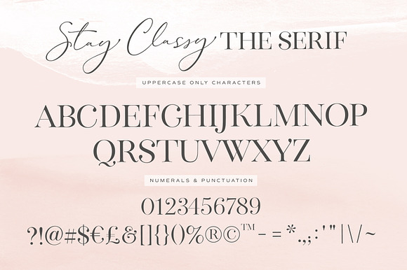 The Stay Classy Font Duo in Display Fonts - product preview 33