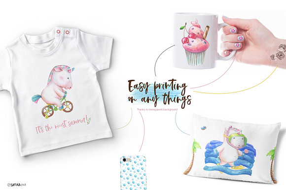 Sweet Summer of a Little Unicorn set in Illustrations - product preview 5