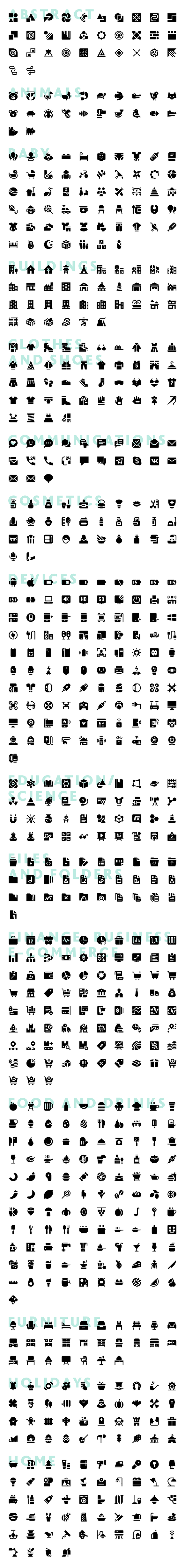 Allicons — 7276 Line Icons + FREEBIE in Graphics - product preview 8