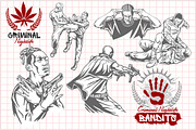10 illustrations - Bandits.
