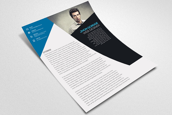 Resume CV Word Template in Resume Templates - product preview 2