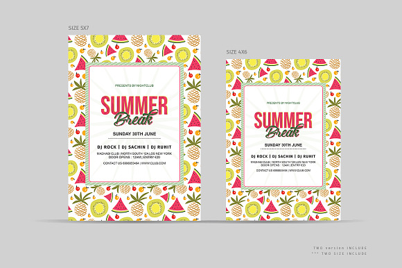 Summer Break Flyer in Flyer Templates - product preview 1