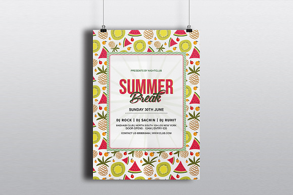 Summer Break Flyer in Flyer Templates - product preview 2