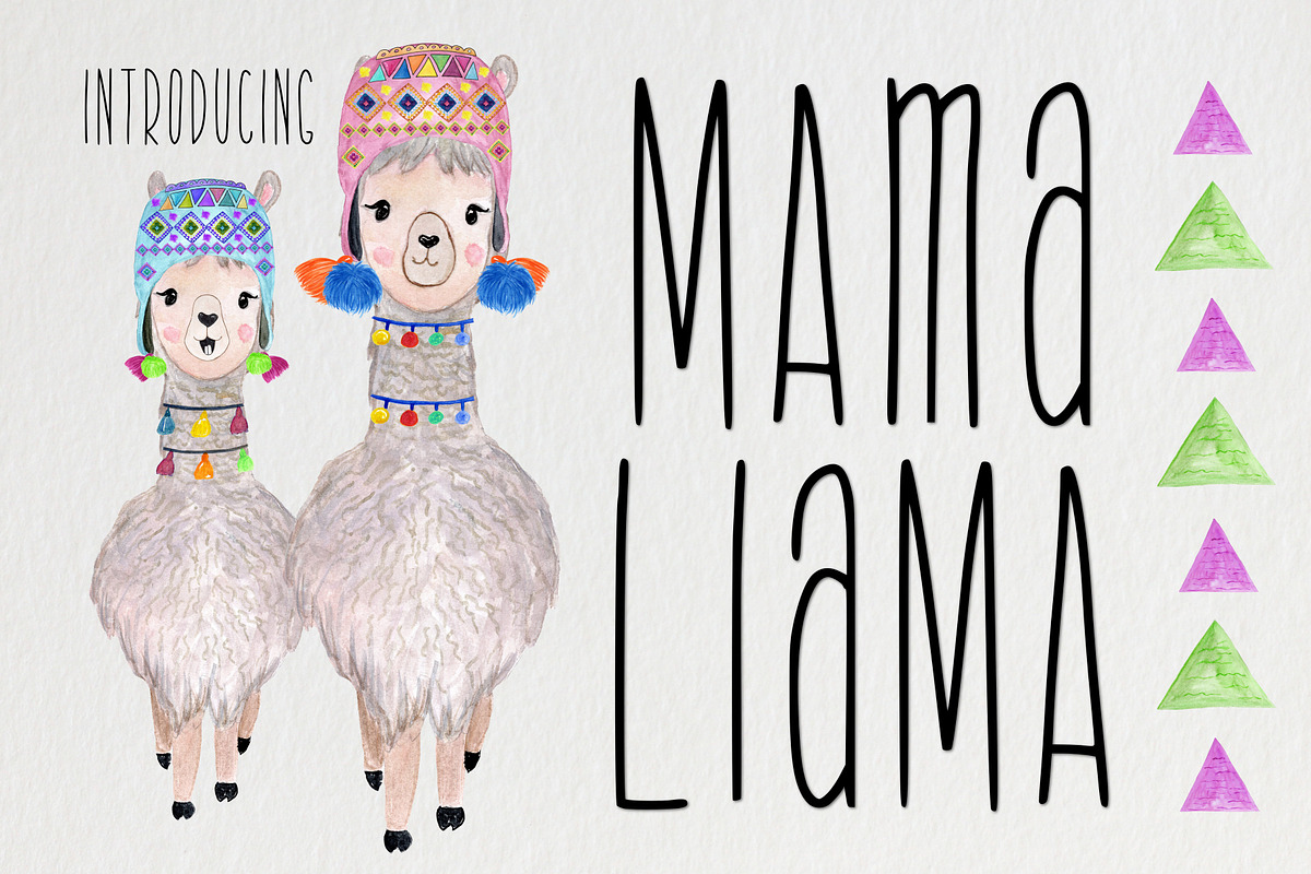 Mama Llama in Display Fonts - product preview 8
