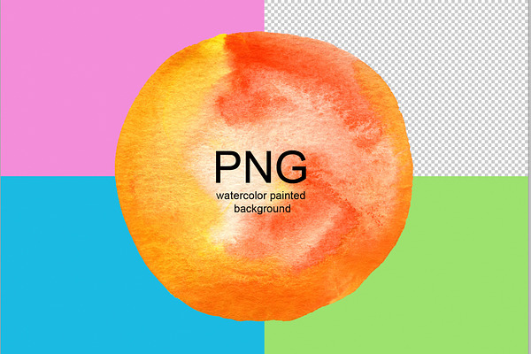 PNG Abstract circle watercolor 