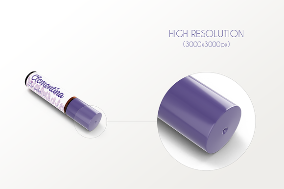 Roll-on Bottle Mockup v. 10ml-A in Product Mockups - product preview 4