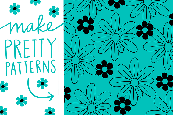 Procreate Stamp Flowers Set in Add-Ons - product preview 2