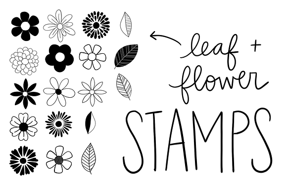 Procreate Stamp Flowers Set in Add-Ons - product preview 8