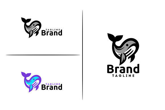 Whale in Logo Templates - product preview 1