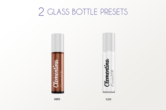 Roll-on Bottle Mockup v. 10ml-B in Product Mockups - product preview 2
