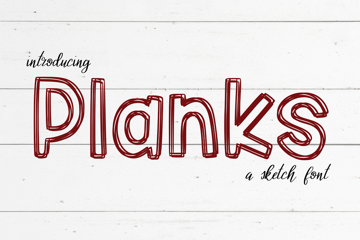 Planks in Display Fonts - product preview 8