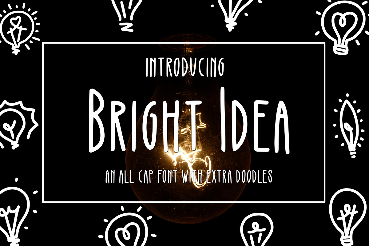 Bright Idea in Display Fonts - product preview 8