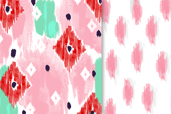  Ikat Papers & Photoshop Brushes in Patterns - product preview 2