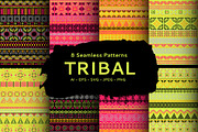 Tribal Vector Seamless Patterns