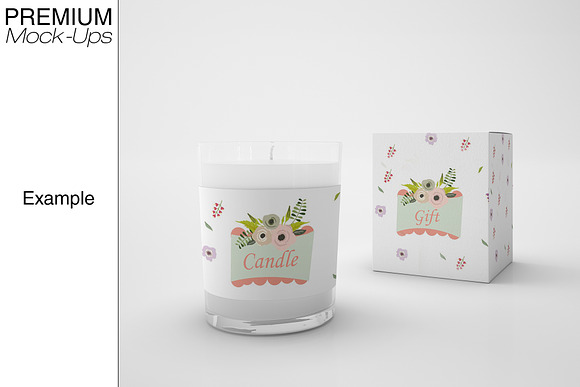 Candle, Cosmetics & Gift Boxes Set in Product Mockups - product preview 7