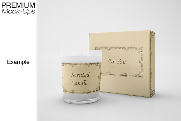 Candle, Cosmetics & Gift Boxes Set in Product Mockups - product preview 12