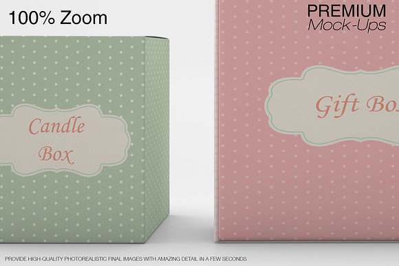 Candle, Cosmetics & Gift Boxes Set in Product Mockups - product preview 23