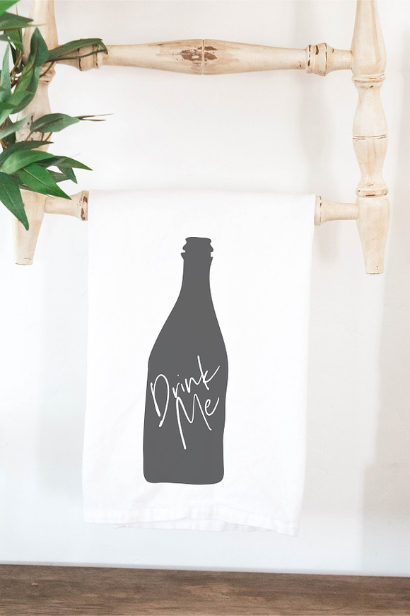 Rustic White Tea Towel Mockup in Templates - product preview 4