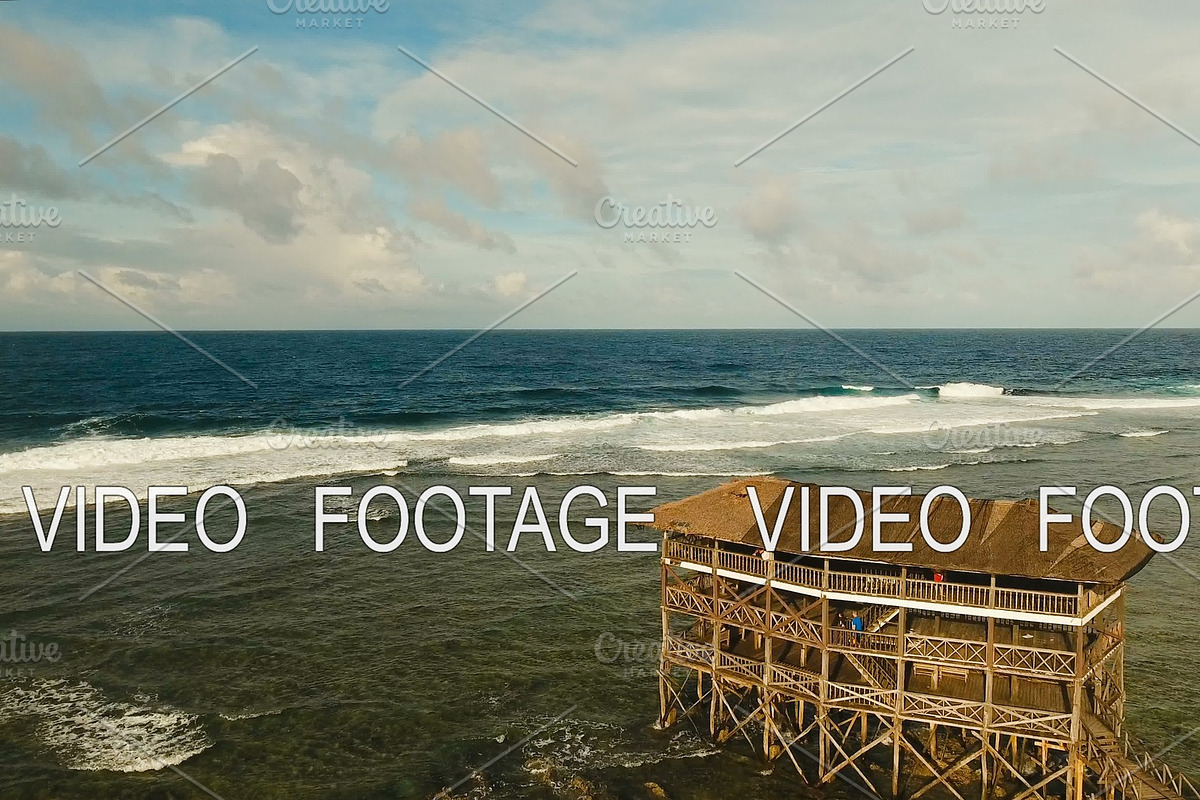 Cloud Nine surf point aerial view. Siargao, Philippines. Cloud 9. in Graphics - product preview 8