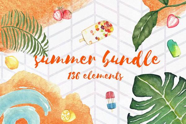Summer Bundle - 136 elements