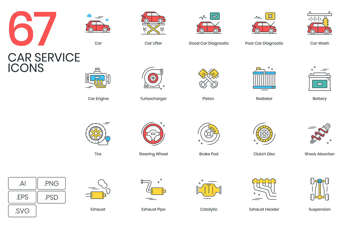 67 Car Service Icons in Car Dashboard Icons - product preview 8