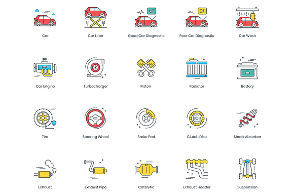 67 Car Service Icons in Car Dashboard Icons - product preview 2