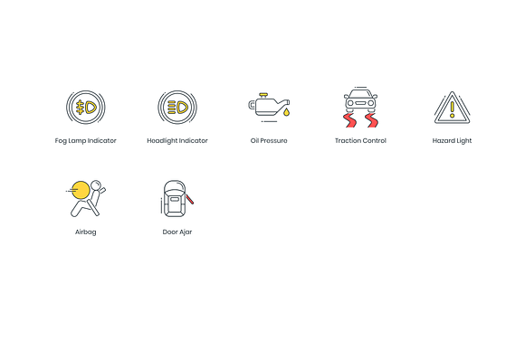 67 Car Service Icons in Car Dashboard Icons - product preview 4