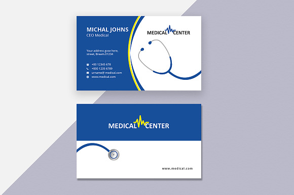Medical Business Card in Business Card Templates - product preview 3