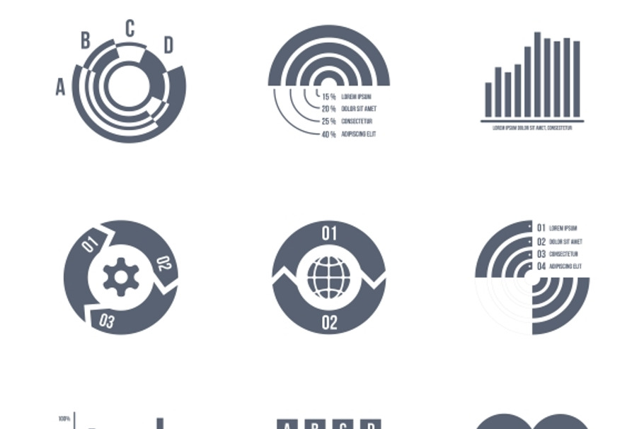 Diagrams, charts and graphs icons in Graphics - product preview 8