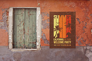 Venice Old Red Wall | Poster Mockup