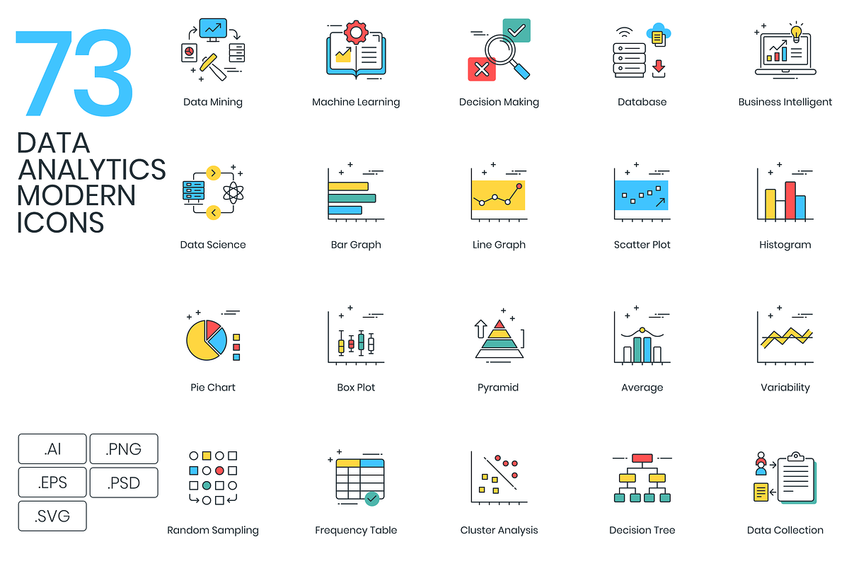 73 Data Analytics Modern Icons in Server Icons - product preview 8