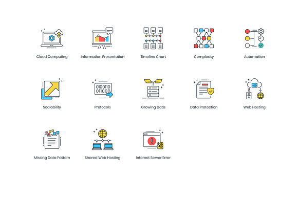 73 Data Analytics Modern Icons in Server Icons - product preview 4