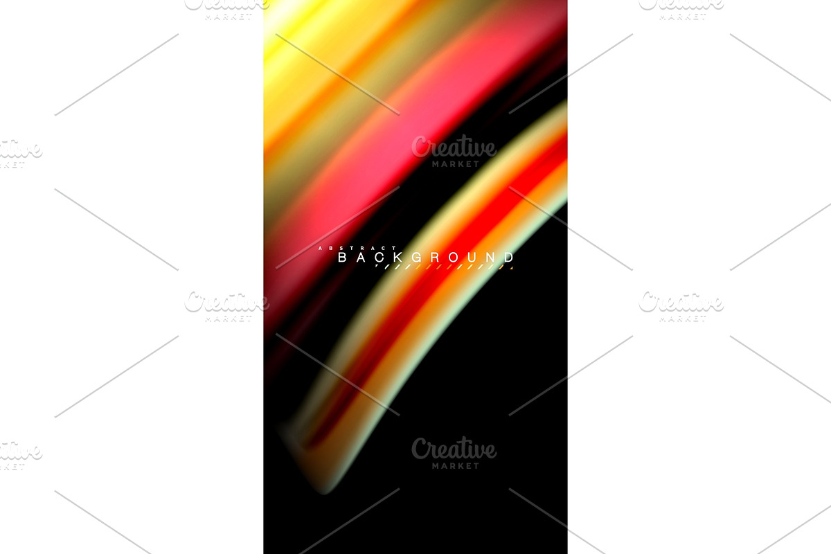 Blur color wave lines abstract background in Illustrations - product preview 8