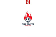 Fire Soccer Logo