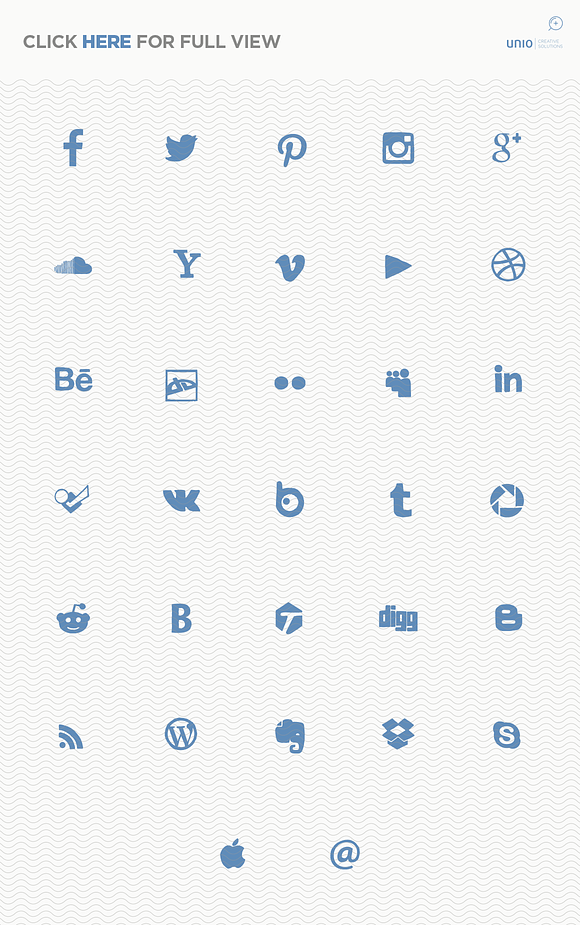 Inky -  Handpainted Social Icons in Graphics - product preview 1