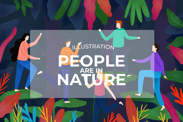 People and Natura Illustration