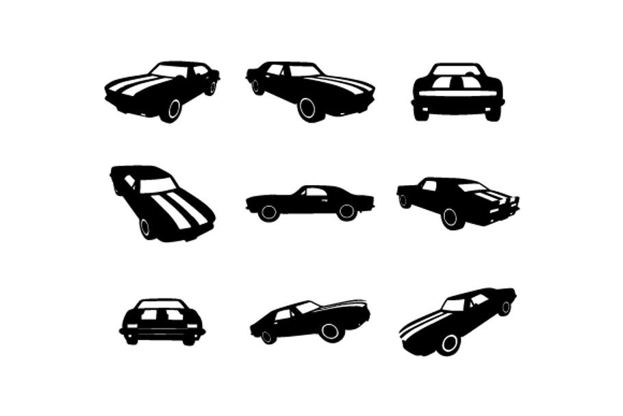 Car Silhouettes in Illustrations - product preview 8