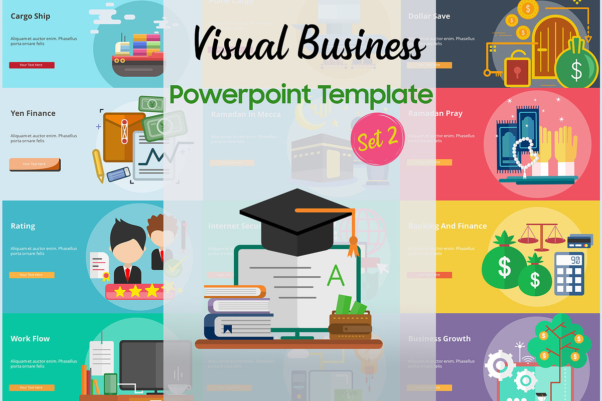 Visual Business PowerPoint Set 2 in PowerPoint Templates - product preview 8