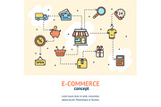 E-commerce Concept Banner Card