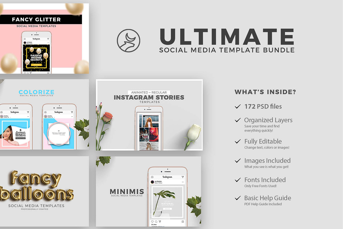 Ultimate Social Media Bundle in Instagram Templates - product preview 8