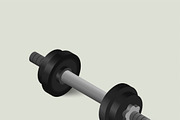 Vector of dumbbell icon