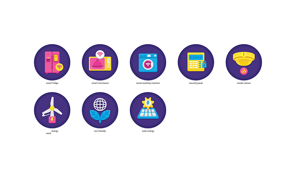 88 Smart Technology Flat Icons in Graphics - product preview 5