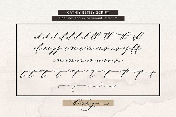 Cathiy Betiey Script in Script Fonts - product preview 8
