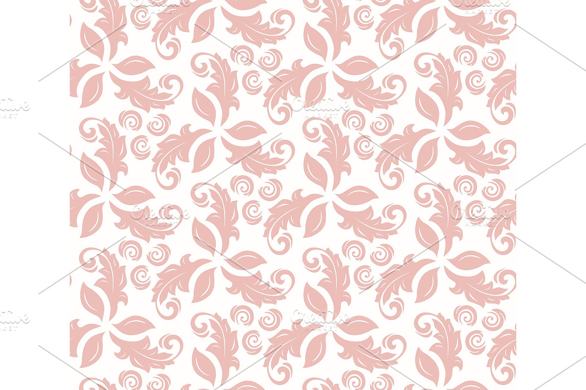 Floral Fine Seamless Vector Pattern in Patterns - product preview 8