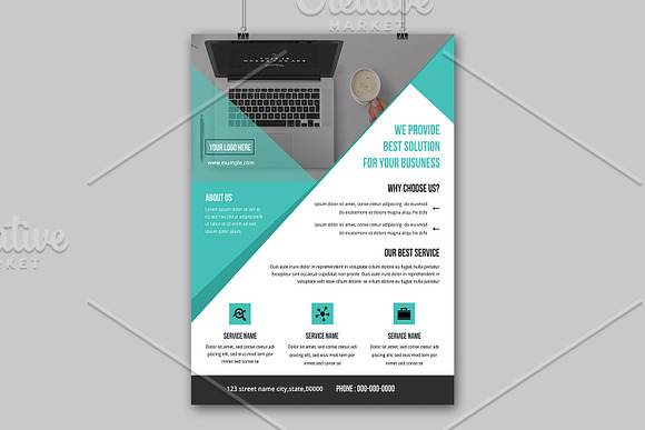 Corporate Flyer Template - V808 in Flyer Templates - product preview 3