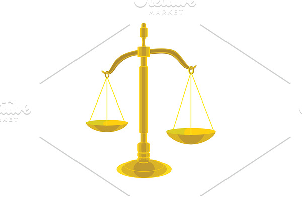 Judge's scales. Scales of Justice
