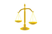 Judge's scales. Scales of Justice