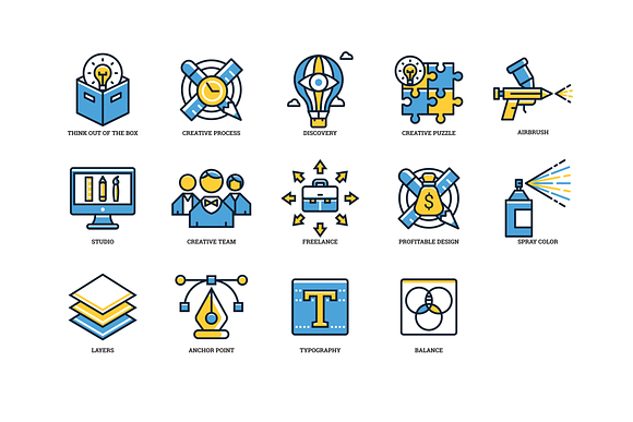 74 Design Icons in Graphics - product preview 4